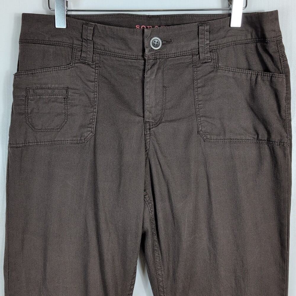 Sonoma Womens Modern Bootcut Cargo Pants Gray Original Fit Hi-Rise Stretch Sz 14 - Picture 2 of 13